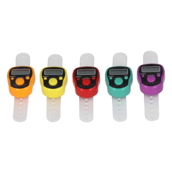 5 Pcs Digital Finger Counter with Light – Portable & Adjustable Design